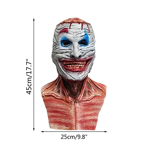 Halloween Scary Mask Devil Mask Horror Skull Mask Halloween for Adults Costume Party Supplies 1PC Halloween Scary Headgear (B)