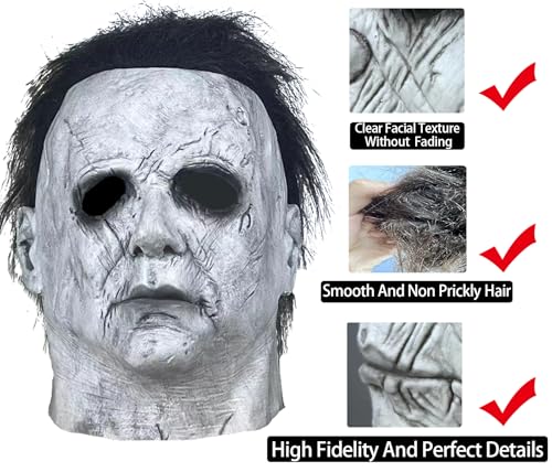 casapre Halloween Horror Cosplay Latex Mask,