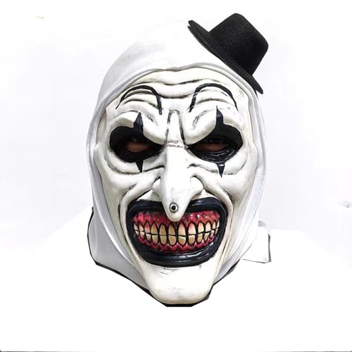 eLymwoo Arkham Scarecrow Latex Mask Knight Helmet Joker Headgear Halloween Party Performance Prop Costume (Joker)