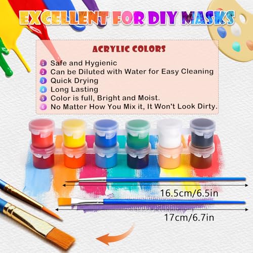 NOVEMBER SPRING 10pcs Cat Mask Therian Mask with Strap White Cat Masks to Paint DIY Halloween Mask Animal Half Facemasks Paper Blank Masks for Crafts Masquerade Cosplay Party