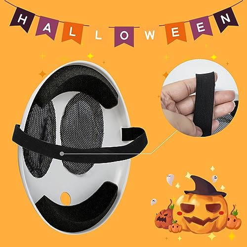 camzezy Shy Guy Mask for Halloween Cosplay Costume Full Face White Mask Game Cosplay Costume Props Accessories for Halloween
