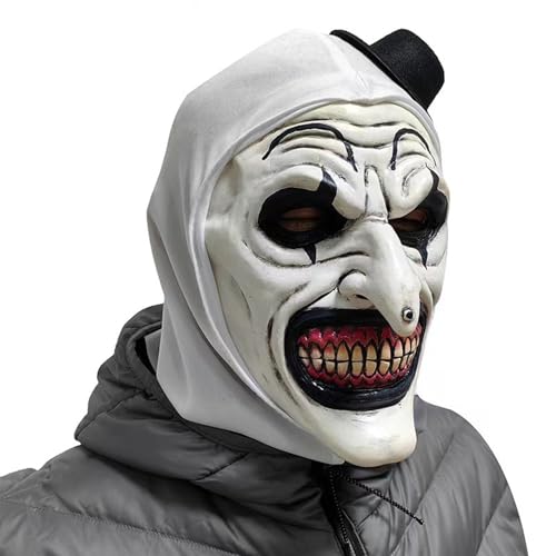 eLymwoo Arkham Scarecrow Latex Mask Knight Helmet Joker Headgear Halloween Party Performance Prop Costume (Joker)