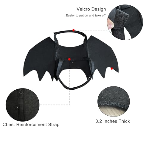 Gustach Dog Bat Costume, Cute Dog Costumes, Dog Costumes Halloween, Bat Wings for Dogs Medium