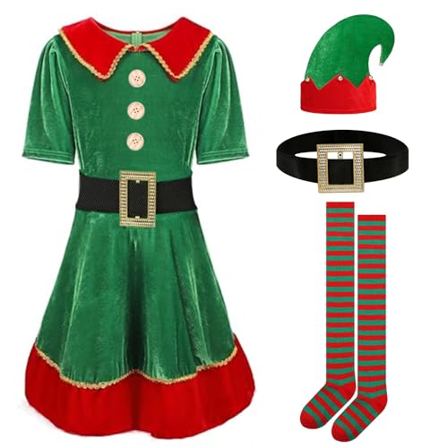 XJDABXD Elf Costume for Kids. (110cm)