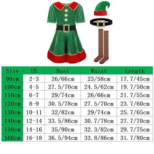 XJDABXD Elf Costume for Kids. (110cm)