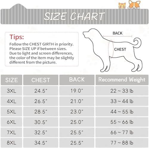 HOTUMN Large Dog Tiger Costumes - Halloween Cosplay Costume Warm and Cute Crystal Velvet Apparel for Dogs Hoodie (White 8X-Large)