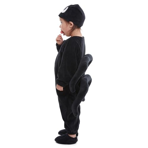 HSCTEK Toddler Spider Costume, Baby Spider Cosplay Boys Girls, Infant Halloween Onesie Costume Newborn 4T