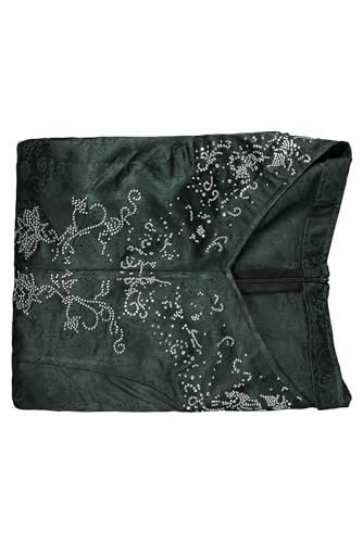 Chahouk Women's Cosplay Costume Green Dress Medieval Queen Robe Long Sleeves Halloween Party Dress