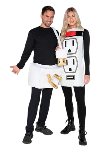 Spooktacular Creations Couple Plug and Socket Halloween Costume for Adults (Large)