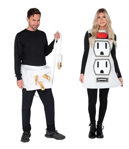 Spooktacular Creations Couple Plug and Socket Halloween Costume for Adults (Large)
