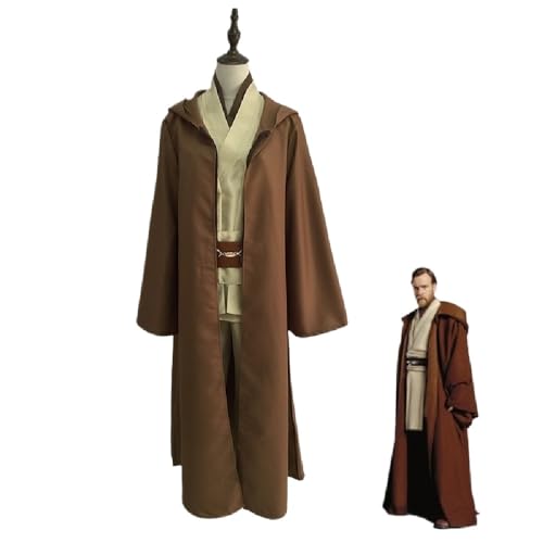Quenny white soldier dark warrior cosplay Halloween costume,Force Awakens Rey Girl Scavenger Rey costume. (Children Coffee, Medium(140/7-8Y))