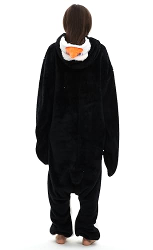 SAMGU Penguin Onesie Adult Halloween Cosplay Costume One Piece Pajamas for Women and Men