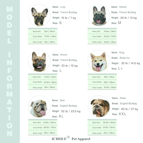 iChoue I am a French Bulldog Bumble Bee Halloween Costumes Clothes Hoodies Shirts Vest for Small Dogs Cold Weather Winter Coats Frenchie English Pug Pitbull Boston Terrier - Orange Green, Medium