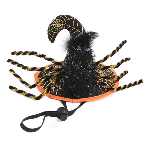 Bobo Rainbow 1PC Dog Halloween Day Costume - Dog Cat Halloween Hat Pet Adjustable Headpiece Hat Pet Spider Costume Soft Pet Hat Cute Hat for Dogs and Cats