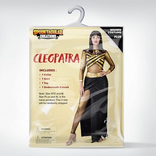 Spooktacular Creations Women Queen Cleopatra Dress Costume Set with cleopatra accessories for Adult Halloween Costume-Small