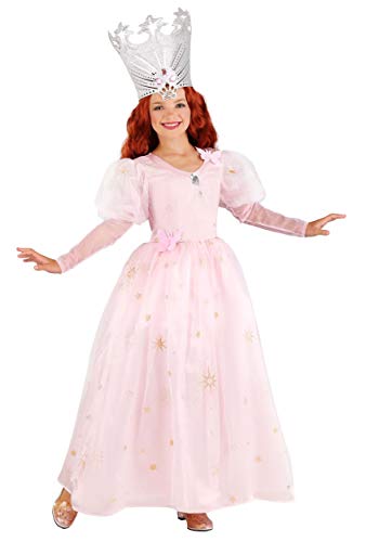 Kid's Wizard of Oz Glinda The Good Witch Cosplay Dress Costume - Girl's Wizard of Oz Glinda Costume & Tiara L Multicolor