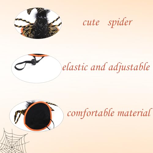 Bobo Rainbow 1PC Dog Halloween Day Costume - Dog Cat Halloween Hat Pet Adjustable Headpiece Hat Pet Spider Costume Soft Pet Hat Cute Hat for Dogs and Cats