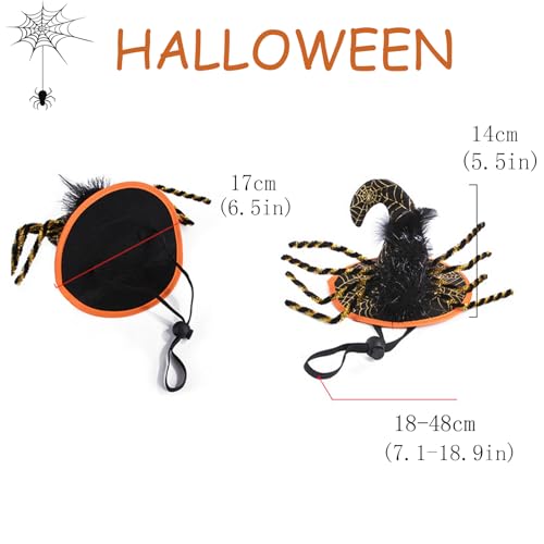 Bobo Rainbow 1PC Dog Halloween Day Costume - Dog Cat Halloween Hat Pet Adjustable Headpiece Hat Pet Spider Costume Soft Pet Hat Cute Hat for Dogs and Cats