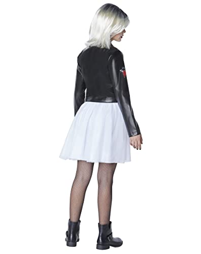Spirit Halloween Bride of Chucky Kids Tiffany Costume | Officially Licensed | Couple Costume | Horror Cosplay (Small)