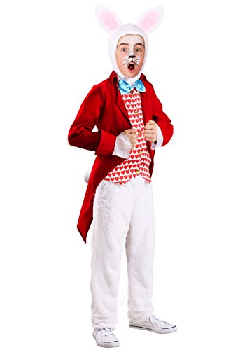 Kids Dignified White Rabbit Costume Large Bundle