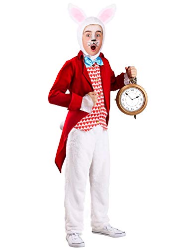 Kids Dignified White Rabbit Costume Large Bundle