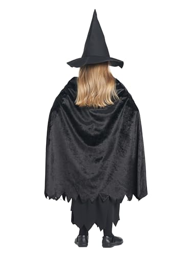 IKALI Black Witch Girls Costume 8-10 Years