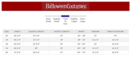 Plus Size Beetlejuice Costume for Adults, Black & White Striped Suit for 80s 90s Movie Cosplay & Halloween 2X