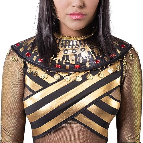 Spooktacular Creations Women Queen Cleopatra Dress Costume Set with cleopatra accessories for Adult Halloween Costume-Large
