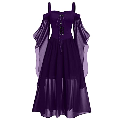 Halloween Costumes Womens Halloween Costumes 2024 Womens Fall Fashion 2024 Halloween Women Costume Dress Shoes for Women Women Costumes for Halloween Plus Size Halloween Purple 3XL