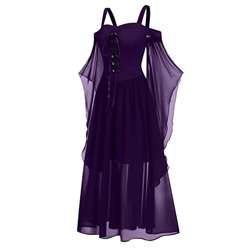 Halloween Costumes Womens Halloween Costumes 2024 Womens Fall Fashion 2024 Halloween Women Costume Dress Shoes for Women Women Costumes for Halloween Plus Size Halloween Purple 3XL
