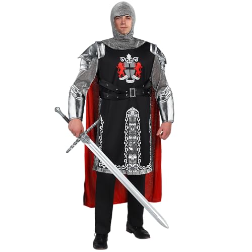 Spooktacular Creations Medieval Knight Costume Men for Adult Halloween Costumes, Dragon Knight Costume for Party Events-XXL