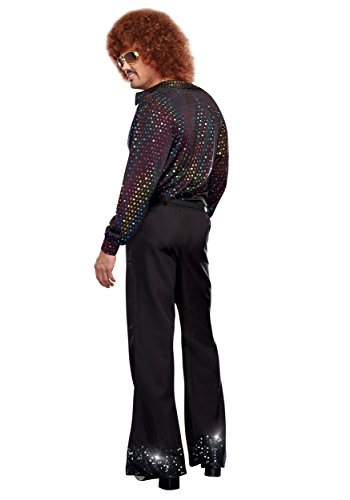 Disco Dude Shirt Plus Size Costume 2X 3X 4X Black