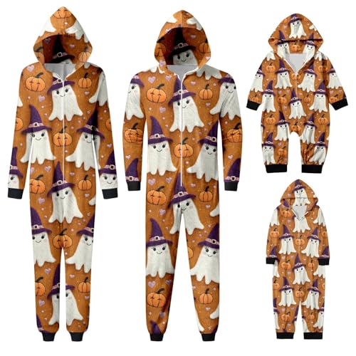 Family Pajamas Matching Sets Halloween Pajamas Long Sleeved Family Matching Jumpsuit Romper Family Halloween Costumes Family Pajamas Matching Pjs