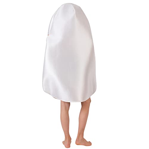 Hqroidd Steak Costume Funny Realistic Meat Outfit Adult Unisex Food Cosplay Suit Novelty Gifts for Halloween (Egg Costume, One Size)