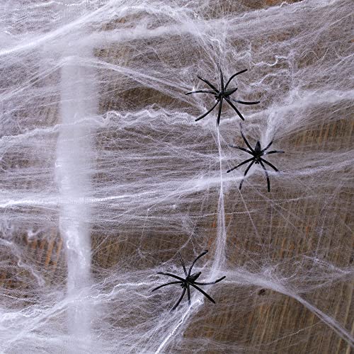Spider Web, 200 Square Ft, Halloween Decorations, Spider Webs (200 Square Feet) (Packaging Artwork May Vary)…