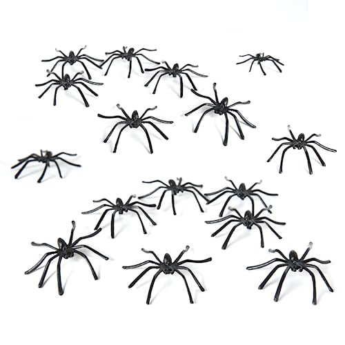 Happy Hippo Halloween Spider Web Decoration, Plastic Spiders, Party Supplies, Spider Webs (Small, 200 Sq Feet)