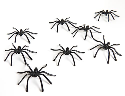 Happy Hippo Halloween Spider Web Decoration, Plastic Spiders, Party Supplies, Spider Webs (Small, 200 Sq Feet)