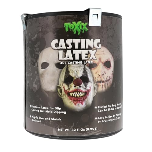 Casting Latex 32 Fl Oz - Premium Latex for Prop Making, Easy Mold Making, Pouring, and Brushing on Coats!