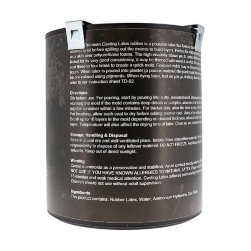Casting Latex 32 Fl Oz - Premium Latex for Prop Making, Easy Mold Making, Pouring, and Brushing on Coats!