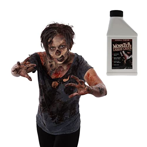 FX Monster Liquid Latex (2 Pack) For Halloween Costume, Zombie, Vampire, Monster Make Up & Dress Up, Special Effects, Parties and Cosplay, Face and Body Latex Paint