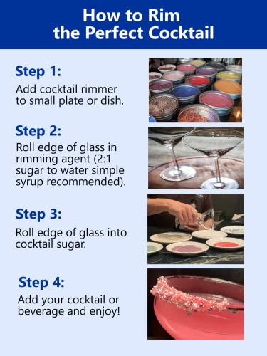 Snowy River Halloween Cocktail Sugar - Kosher All Natural Halloween Cocktail Rimmer and Coffee Rimmer (Halloween, 8oz Bag)