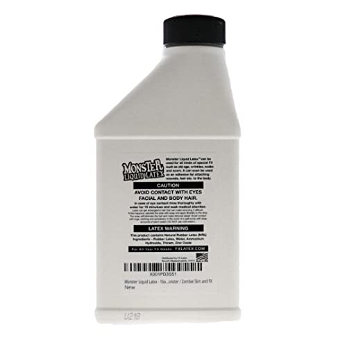 FX Monster Liquid Latex (2 Pack) For Halloween Costume, Zombie, Vampire, Monster Make Up & Dress Up, Special Effects, Parties and Cosplay, Face and Body Latex Paint