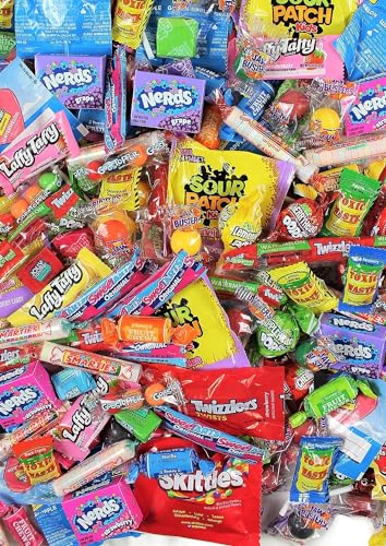 Variety Candy Pack - 2 LB Assorted Party Mix - Individually Wrapped Bulk Candy - Pinata Mix - Deluxe Queen Jax Candy Assortment