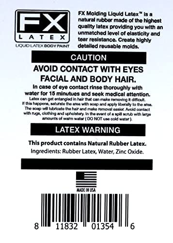 HV-65 Pint of High Viscosity Natural Liquid Latex Mold Making Rubber