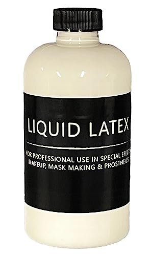 Liquid Latex 2 oz - Professional Grade for Special Effects Makeup and Mask Making - Dries Translucent