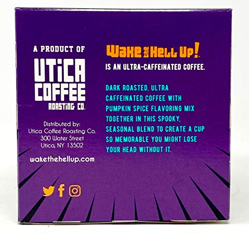 Wake The Hell Up! Headless Horseman Pumpkin Flavored Coffee Pods For K-Cup Compatible Brewers | 12 Count, 2.0 Compatible Pods