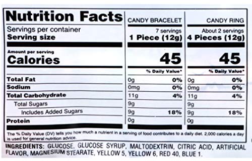 Boo Bling Candy Jewelry Bracelets Rings Halloween Candy 32pc 8.46 oz - Individually Wrapped Pieces