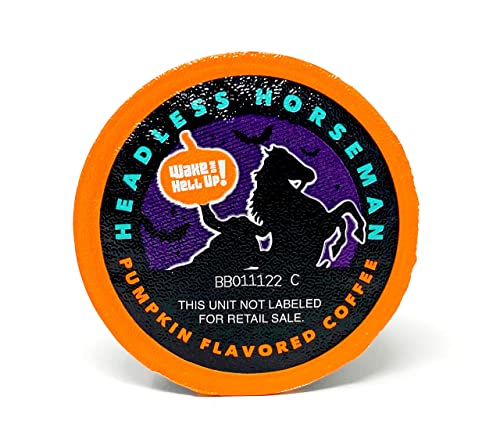 Wake The Hell Up! Headless Horseman Pumpkin Flavored Coffee Pods For K-Cup Compatible Brewers | 12 Count, 2.0 Compatible Pods