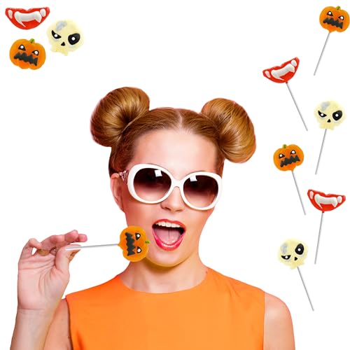 Fruidles Halloween Lollipop Suckers Candy, Spooky Candies, Great for Halloween Goody Bag Fillers, Individually Wrapped (24-Pack)