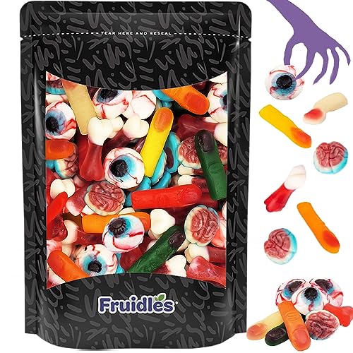 Fruidles Halloween Missing Body Parts Gummies, Fun And Festive Holiday Snacking (Half-Pound Bag)